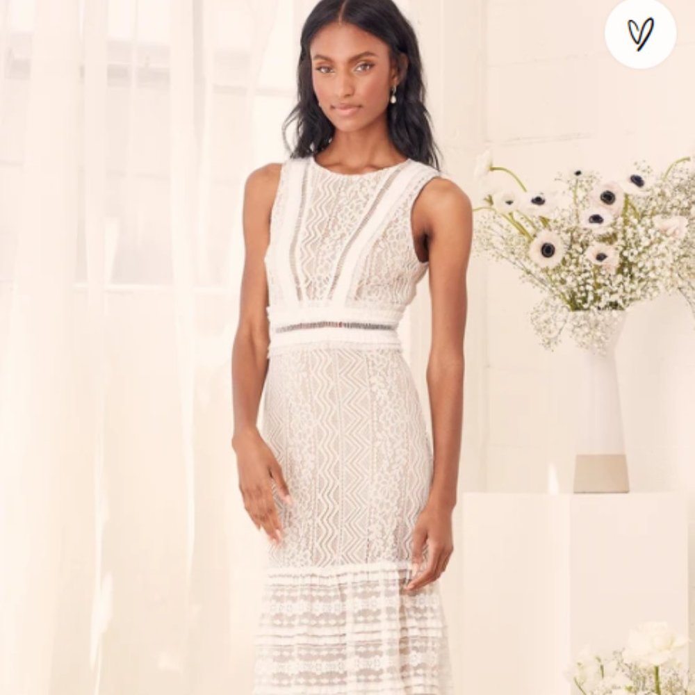 White lace Lulu's dress